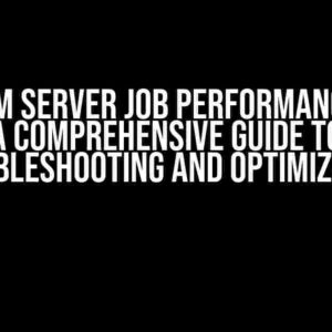 Debezium Server Job Performance Issue: A Comprehensive Guide to Troubleshooting and Optimization