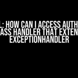 Laravel: How can I access auth data in class Handler that extends ExceptionHandler